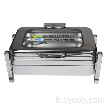 Chafing Dish a induzione per gambe a tubo quadrato Chafer